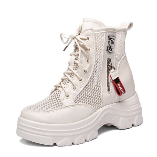 Dadong Mottes secrètes Batte-batte de coin Martin Boots Nouveaux bottes creux de printemps et d'été