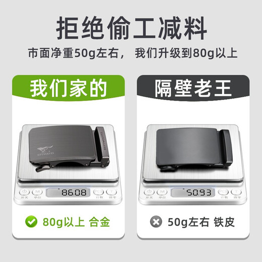 七匹狼皮带扣男士皮带头扣头自动扣高档合金配件腰带扣头卡扣单卖裤带头 款式6(单独扣头)M73821A826-01