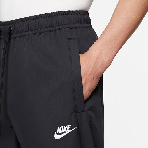 Nike (Nike) Männer-Jogginghose, dünner Sommerstil, gewebte Fußhose, komfortable und vielseitige DD5311-010 Black XL