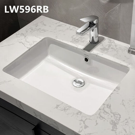 TOTO original undercounter basin LW596RB one-piece ceramic square basin basin wash basin ceramic basin wash basin LW596RB single basin