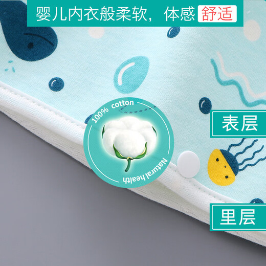 Phelladuo Baby Harnrock wasserdichte Leckage-Sicht-Windeln Training Hosen Baby Kinder Nacht Urinartifakt Baumwolle können Windeln Taschen mit hoher Taille-Windel-Unterwasser-Welt m (0-4 Jahre alt) waschen