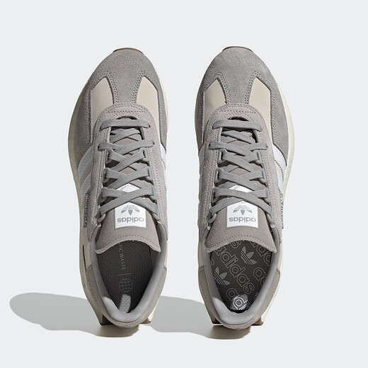 阿迪达斯 （adidas）三叶草男鞋女鞋 冬季新款运动鞋经典低帮复古休闲鞋舒适跑步鞋 GY9922/米/灰/白 42