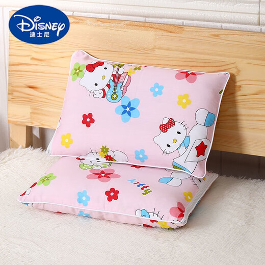 Disney (Disney) Oreiller pour enfants Oreiller des enfants Pury Polyester (Fibre polyester) Baby Kindergarten Elementary School Pillow 29 * 45 Happy Mickey [Coton pur] Un paquet (1 PROTECTION PROTECTION CORE CORE + 1 PIÈCE)