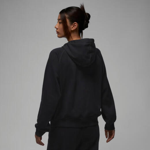 耐克YY胜道体育   JORDAN 女子速干印花针织卫衣连帽衫 FD7374-010 XXS