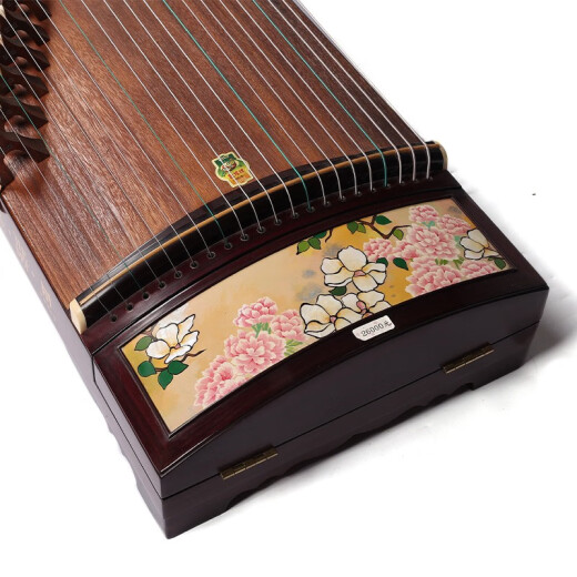 Dunhuang brand Dunhuang Guzheng LM698PQ joint model Chunhua Qiushi specially selected broadleaf yellow sandalwood professional playing collection model LM698PQ joint model (flowers bloom like golden)