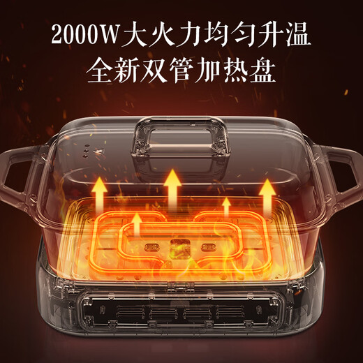 Supor Electric Hot Pot Pot de cocción eléctrica Vapor eléctrica Vapor multifunción Multifunción Pescado a la parrilla y barbacoa Pot caliente Hot Poth Hot Divise Establecimiento eléctrico de estofado eléctrico Pot multipropósito H3423FC862