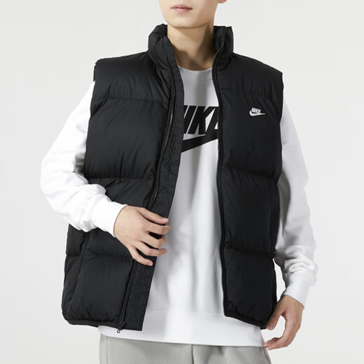 Nike (Nike) Sports Sports New Sports y Casual Fashion Vest Feat Feal Pantalones tejidos Conjunto de dos piezas FB7374-010+FB7498-010 M