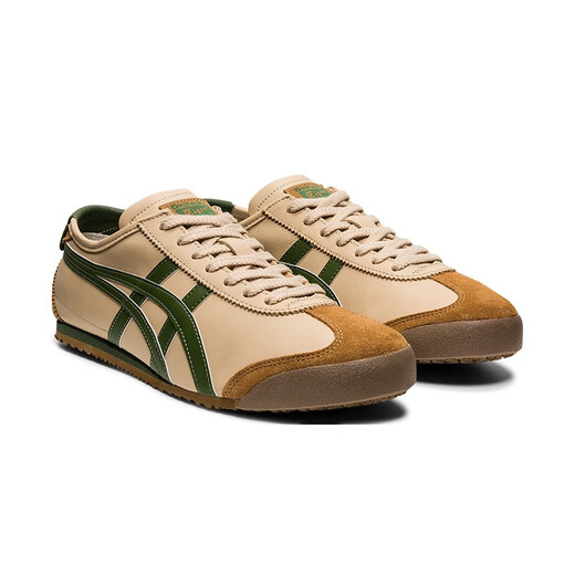 Onitsuka Tiger Hirokata Classic Classic Retro Männer und Frauen Milk Tea Leichte Sportarten Casual Schuhe Mexiko 66 1183C102 Beige 36