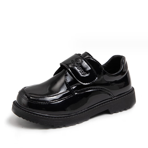 Xin Yueqing children's shoes boys' single leather shoes spring and autumn new British style black soft sole performance shoes for middle-aged and older children and primary school students A-315 upgraded version black 37 inner length 23 cm