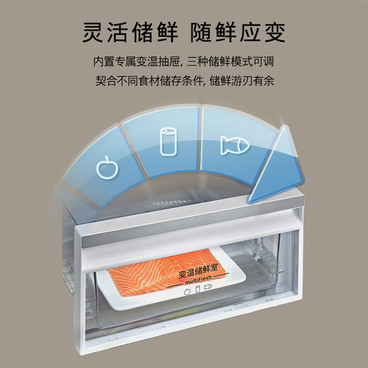 SIEMENS Unbounded 512L side-by-side refrigerator 60cm zero built-in antibacterial and refreshing natural fresh storage flat built-in household appliances first-class energy efficiency white KA512091EC national subsidy