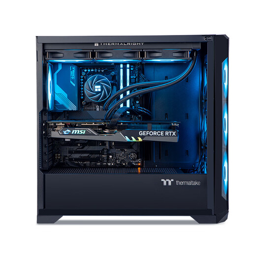 Ningmei Lich S Core i7 14700KF/RTX5080/5090D graphics card Black Myth Wukong high-end e-sports water-cooled game design rendering DIY assembly desktop computer host 14700KF+RTX 5070 Ti丨Configuration three