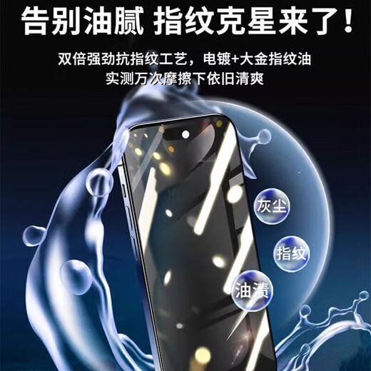 Coco Lili Anti-Peeping Seconds Film Suitable for Apple 13 Tempered Film iPhone 13 Mobile Phone Film Anti-Peeping Earpiece Dustproof Protection Anti-fingerprint Full Screen Masonry Glass