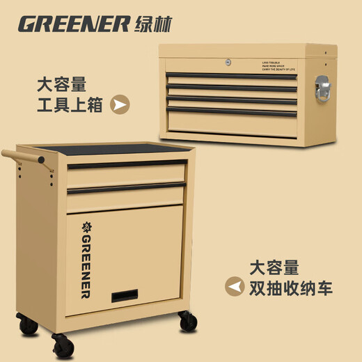 GREENER Small Cart Industrial Style Coffee Oil Painting Material Mobile Home Tool File Storage Cabinet Storage Rack Rococo White Simple European Storage Cart