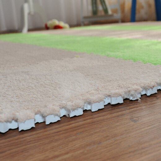 Zhonghong foam puzzle carpet covers the whole tatami bedroom, children's game blanket, suede splicing carpet, EVA can be cut and customized, princess large area, single piece, grass green, 31*31CM, small piece, single color