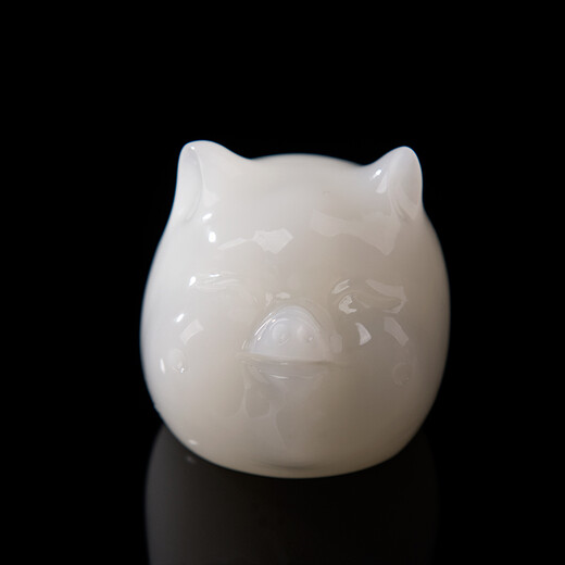 Tianxia Yujia Jade Little Piggy Ornaments Home Living Room Office Decorations Business Gifts Zodiac Gifts White Jade