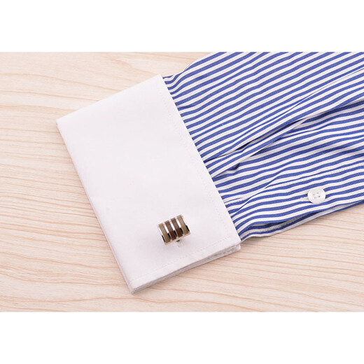 Geremen Cufflinks Men's Light Luxury Crystal French Shirt Cuffs Nail Men's Sleeve Nail Father's Day Valentine's Day Gift XK22 Jade Inlay