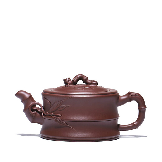 Hidden Pot World Yixing Zisha Pot Purely Handmade Bamboo Segment Teapot Household Teapot Large Capacity Kung Fu Tea Set is rising steadily