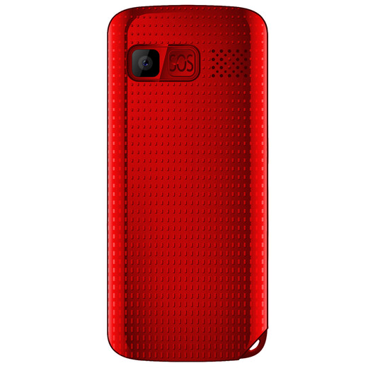 Care (GAIX) G1 Mobile Unicom Dual SIM dual standby direct board senior mobile phone with seat charger Red