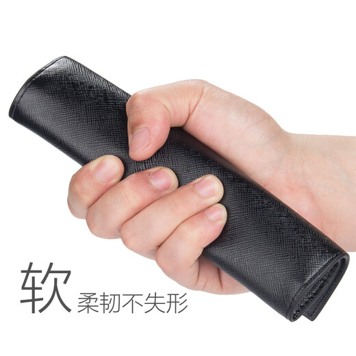 
Shuguoer (SHU GUO ER) thin men's wallet soft leather casual business multi-card Korean men's long wallet black #B12