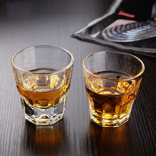 Yi Xinrong Large Liquor Beer Glass Set of 6 thick 2232 Bar Home Furnishing Water Utensils Wine Set Lotus Cup Six Pack 150ml