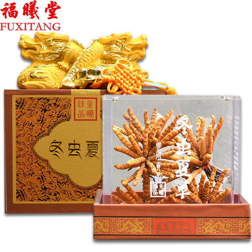 福曦堂 西藏高海拔 那曲冬虫夏草 那曲虫草  西藏冬虫夏草 西藏虫草3根/克 内装15克那曲冬虫夏草
