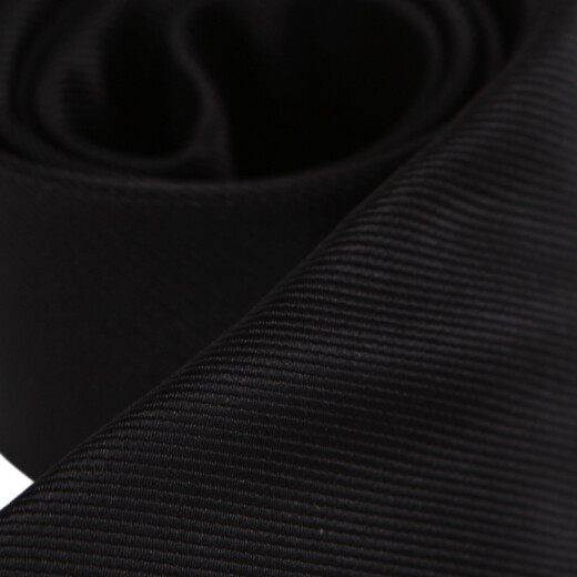 JASONVOGUE versatile men's tie groom wedding solid color casual narrow tie men's 6CM small tie Korean style trendy gift box pure black