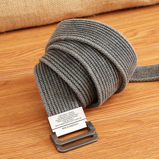 Half a cigarette double-ring buckle canvas belt men's belt youth casual teenagers durable cotton breathable military training belt gift