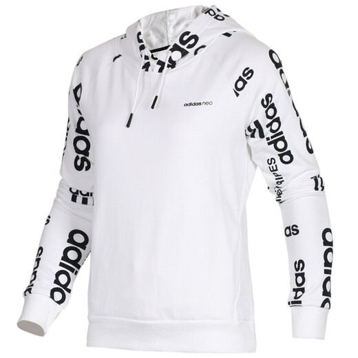 【7成新】阿迪达斯ADIDAS NEO 2018春季 女子 W Fav Hoodie 套头衫 CV9227 L码