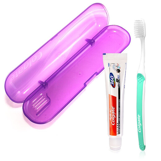 高露洁（Colgate）便携式旅行牙膏牙刷套装 （牙膏40g+护龈牙刷） (颜色包装随机发)