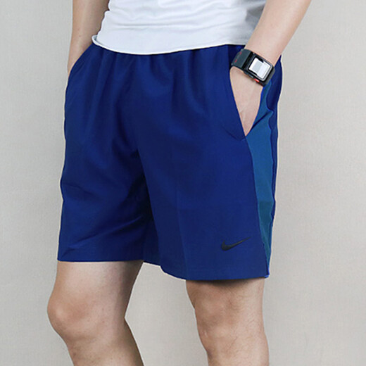 Nike (Nike) Shorts Men's 25 Pantalones deportivos de verano para hombres que corren pantalones secos rápidos Pantalones transpirables de cinco puntos Pantalones casuales de seda DV9329-010 L [175] Peso 130 ~ 150 Jin [Jin equivale a 0.5 kg]