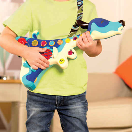 Bile B. Toy Boy Girl Guitar Puppy Rock Music Enlightenment Hound Guitar Birthday Gift