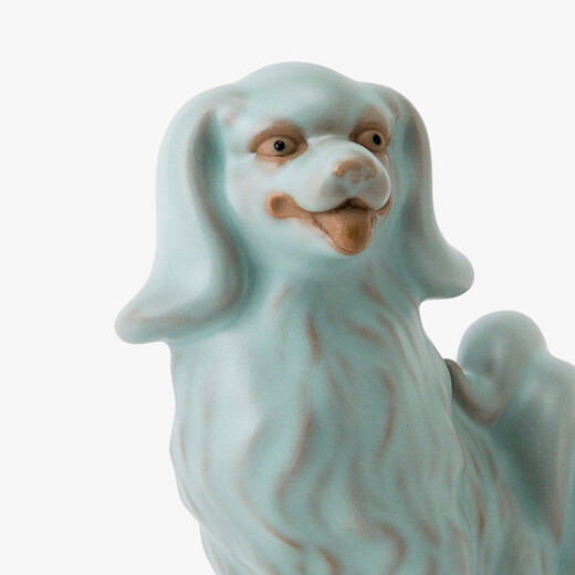 Dongdao Ruyao Henan Heritage 2018 Old Dongdao Year of the Dog Zodiac Tea Pet Kung Fu Tea Set Tea Pet Ornament Opening Piece Can Be Raised Sky Blue