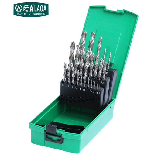 LAOA (LAOA) полностью шлифованное спиральное сверло из быстрорежущей стали, набор сверл из нержавеющей стали, набор сверл по металлу, набор из 7 предметов LA165007