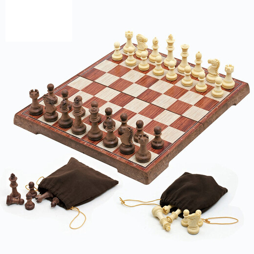 友邦 友邦（UB）国际象棋儿童成人西洋木塑带磁性可折叠培训教学套装 3520L(XL号)