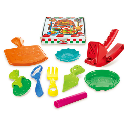 
[70% new] Hasbro (Hasbro) Pello Handmade DIY Colorful Mud Creative Kitchen Series Pizza Party + Colorful Party Pack Deliver Colorful Mud Handmade Books Children's Toy Plasticine