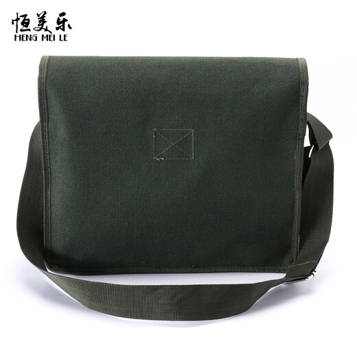 HENG MEI LEI Worsted Canvas Thickened Wear-Resistant Plumbing Tool Kit Multifunctional Repair Electrician Tool Kit Custom Installation Electrician Bag Army Green 40*14*30cm