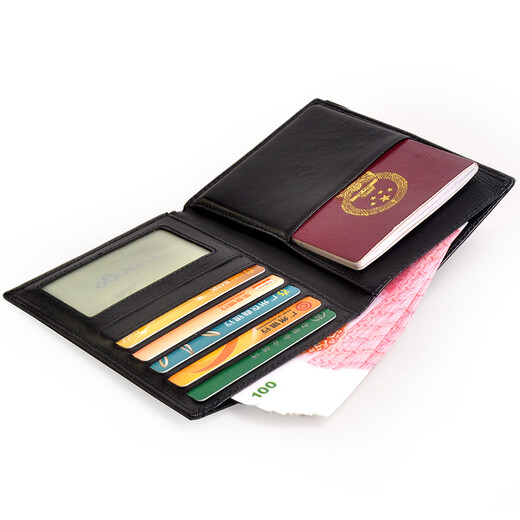 Yvongo Yunge Sheepskin woven passport bag multi-function storage passport clip protection case ID bag card bag men and women genuine leather cowhide new product
