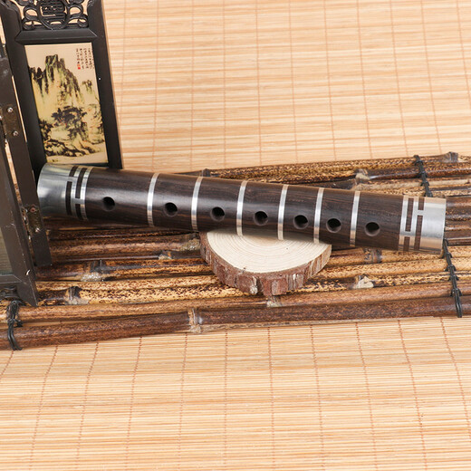 Yuefu Poetry Pipe Musical Instrument Professional Ebony Pipe Anfänger häufig verwendet F-Einstellung G-Down B-Down Tränengasgang Ebony Rohr-Down B-Down B-Down
