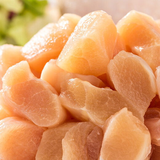 Liuhe chicken leg dices 2Jin Jin is equal to 0.5kg White feather chicken frozen leg meat diced leg meat Kung Pao chicken ingredients