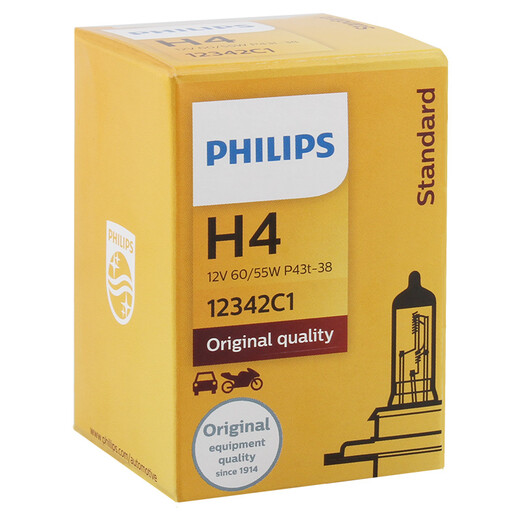 【9成新】飞利浦（PHILIPS）小太阳标准型石英灯H4-12342汽车灯泡大灯近光灯远光灯卤素灯