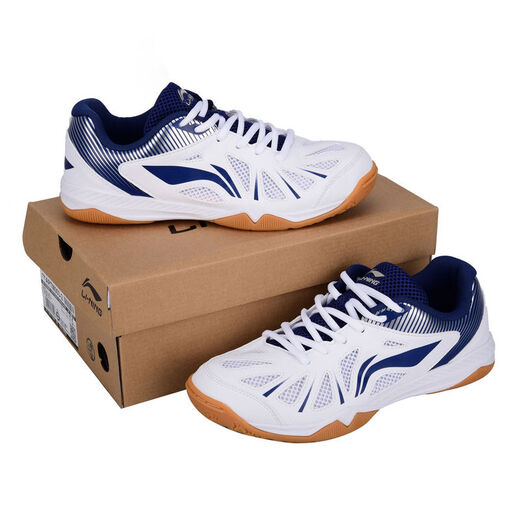 Li Ning table tennis shoes for men and women, professional table tennis shoes, tendon sole whirlwind, white and blue 42