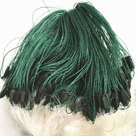 Huaiyu 1.5-3 meters strong wire mesh three-layer net fishing net fishing net sticky fishing net three-layer fishing net fish net 2 meters 6 fingers 100 meters white silk three-layer net