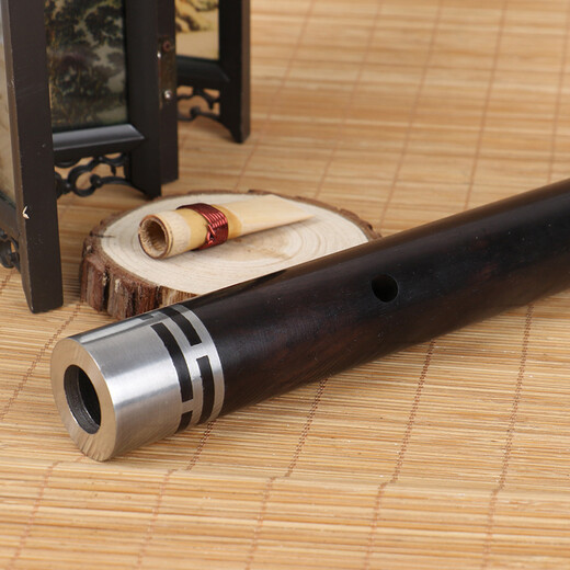 Yuefu Poetry Pipe Musical Instrument Professional Ebony Pipe Anfänger häufig verwendet F-Einstellung G-Down B-Down Tränengasgang Ebony Rohr-Down B-Down B-Down