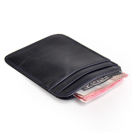 Yvongo Yunge card bag oil wax cowhide simple ultra-thin card holder card holder cowhide men and women genuine leather card bag new product