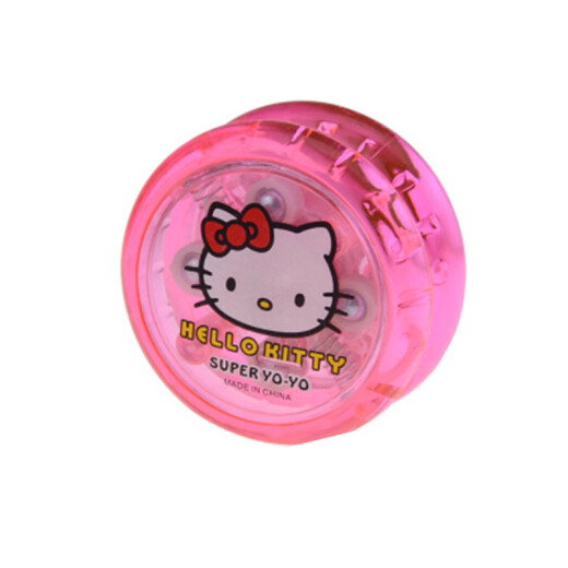 Children's toys luminous yo-yo glare yo-yo boys and girls metal traction yoyo ball children's birthday gift pink cat cat