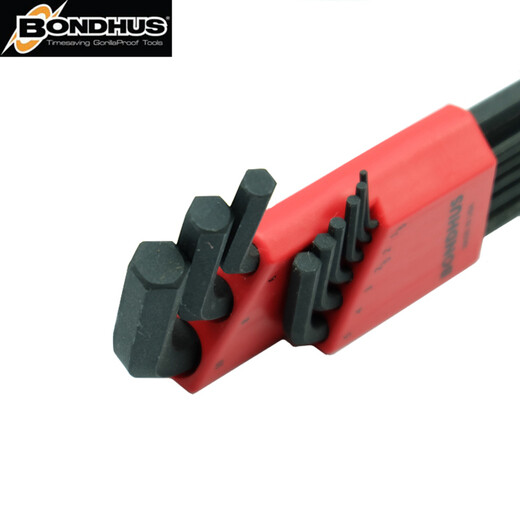 Bondhus American Allen Wrench Set Public Imperial erweiterter Ball Kopfschraubendreher importiert Hardware-Werkzeuge sechs Quadratkinder 12137 (005-3/8) Imperial Flat Head 13-teilige Set