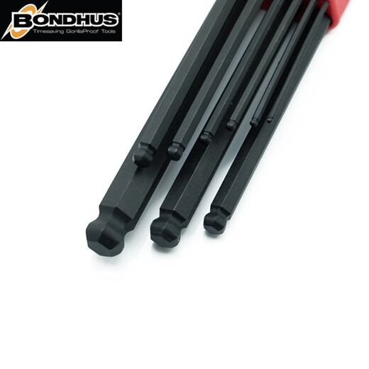 Bondhus American Allen Wrench Set Public Imperial erweiterter Ball Kopfschraubendreher importiert Hardware-Werkzeuge sechs Quadratkinder 12137 (005-3/8) Imperial Flat Head 13-teilige Set