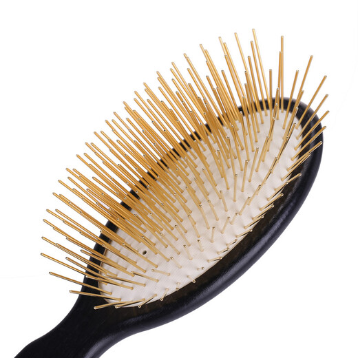 Chris Christensen imported from the United States pet handle comb, special grooming comb for long-haired cats and dogs, general combing and hair protection, suitable for super long-haired dogs and cats, 35mm gold handle comb