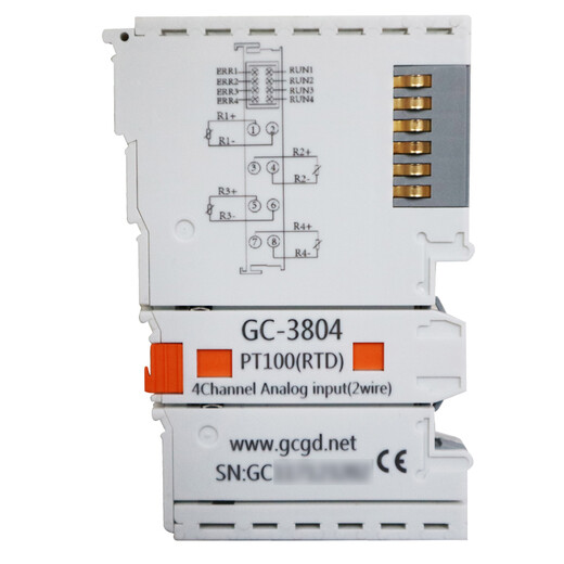 GCAN uses plug-in expansion I/O GC-1008 with Guangcheng Technology PLC and adapter