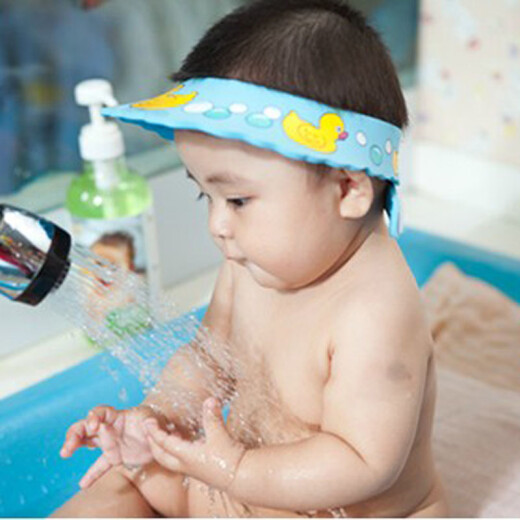 Dr. Ma baby shampoo cap children's bath cap shower cap baby shampoo artifact adjustable ear protection shampoo cap duck